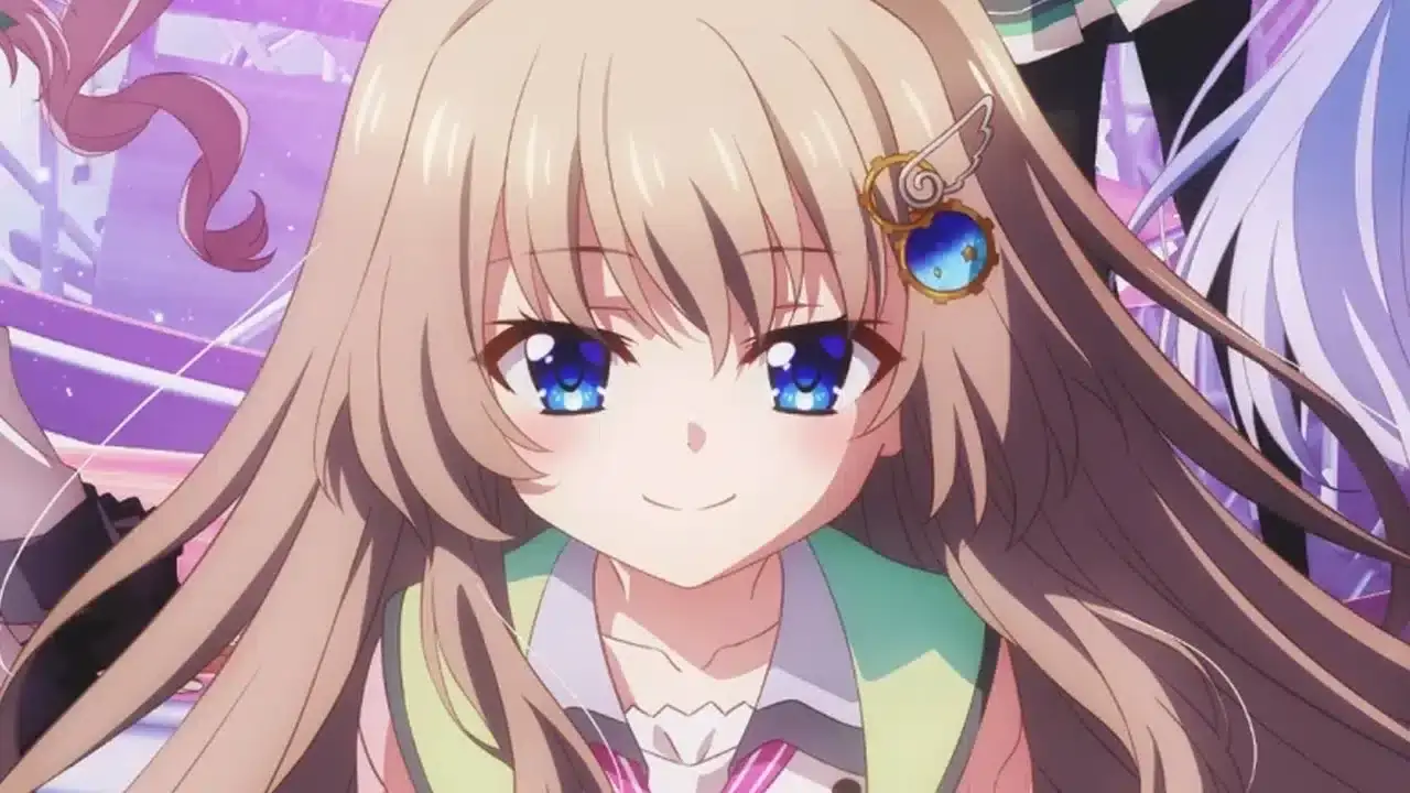 A high-quality screenshot from The 9-nine anime.
