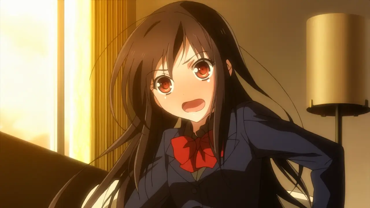 A screenshot from the Accel World anime series