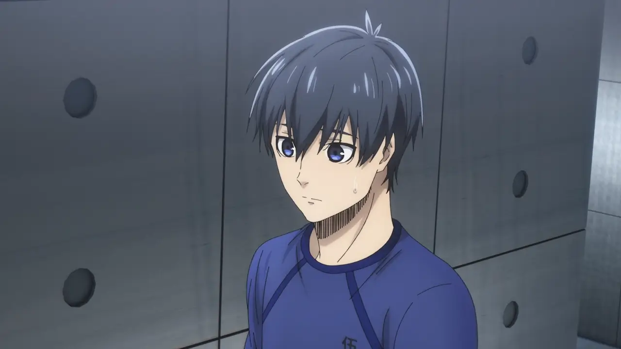 A scene captured from an episode of Blue Lock.