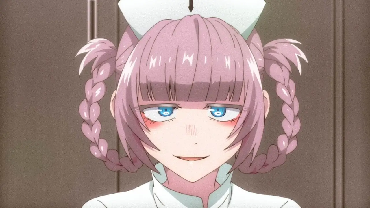 A high-quality screenshot from the Call of The Night anime.