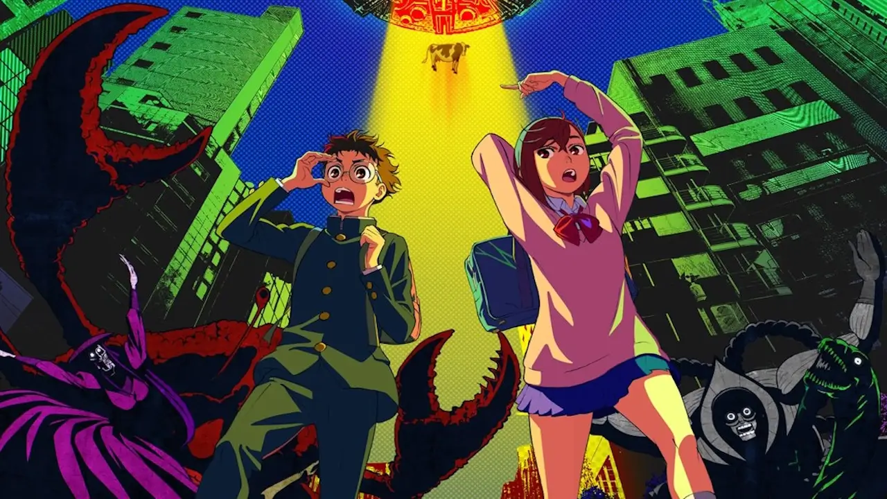 A high-quality screenshot from the Dandadan anime