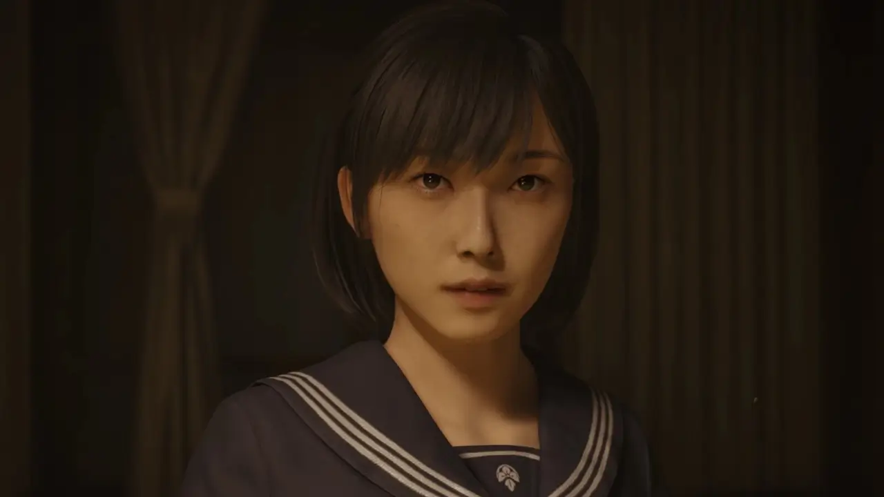 The protagonist of Silent Hill F, the new horror game attracting over 21,000 peak players on Steam, looks directly at the viewer
